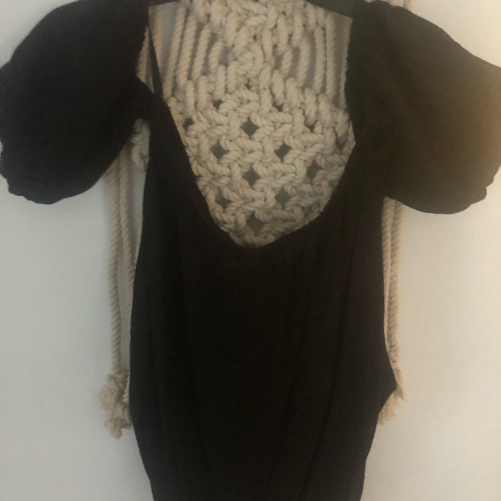 NWT URBAN OUTFITTERS Black off the shoulder large